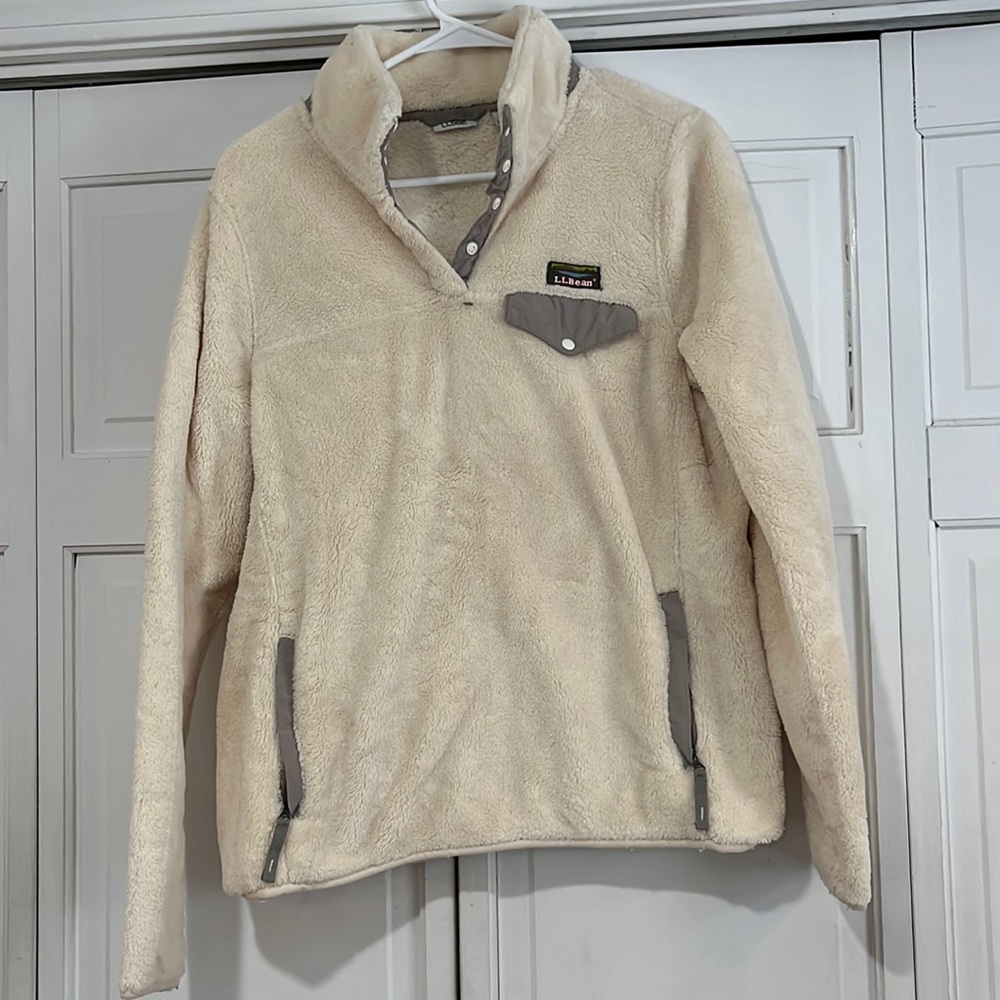 LL Bean pullover.